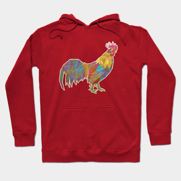 Rooster Lowpoly Hoodie by tsign703